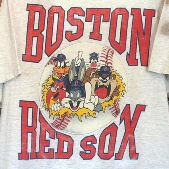 Vintage MLB Boston Red Sox Looney Tunes T-Shirt, Boston Red Sox Shirt, MLB World - Picture 2 of 2
